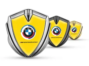 BMW Emblema Silicone Badge Stile Tuning Top Lucido